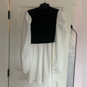 Black and White sweater dress